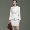 Traje al por mayor traje Ropa de oficina de negocios blanca para mujer Traje profesional Ropa de trabajo para mujer Guía de ventas Recepción de hotel