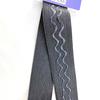 Adesivo Antiderrapante de um Lado Pinho 1~4cm Preto e Branco Colorido Processamento de Camurça Escovada de Dupla Face Duas Faixas de Padrão Ondulado Fino