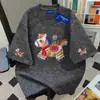 Camiseta Tie-Dye Manga Curta Estilo Fofo Pônei 100% Algodão Puro para Homens e Mulheres Verão Estilo Coreano Solta Gola Redonda Top Estudante Ins