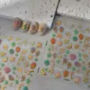 Adesivos de Unha Estrela de Seis Pontas com Folha de Ouro e Tecnologia Composta de Gelatina, Adesivos de Unha Adesivos Imitação de Strass, Decorações de Unha Transfronteiriças Céu Estrelado