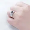 Anillo de negocios para hombre, nuevo, creativo, plateado, estilo coreano, personalidad, moda, chapado en platino, boda, dominante, anillo de diamante, regalo para novio