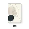 Sofá de Sala de Estar Cremoso Parede de Fundo Pintura Decorativa Estilo Nórdico Linhas Abstratas Murais de Corredor Hall de Entrada Pintura de Parede