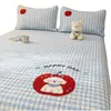 Toalla de Algodón Cachorro de Manzana Colcha Bordada Pieza Única Cartoon Colcha Acolchada de Algodón Puro Colchón Tatami Universal para Todas las Estaciones
