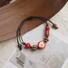 Jingdezhen nuevo encantador fresco y seguro pulsera de cerámica navideña pulsera joyería con elemento de manzana