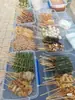 Parrilla Fría Brochetas Olla Caliente Tazón Tazón Contenedor de Pollo Caja de Exhibición Comercial Brochetas Tazón de Selección de Fragancia Colocación Bandeja de Almacenamiento
