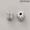 Roda Banhada a Cobre 18K Camada Dupla Formato Plano Zircônia Espaçador Contas Espaçadoras Acessórios para Joias DIY Material para Pulseira com Contas Colar