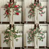 Decoración de Enredadera de Rosas Artificiales para Fachada de Tienda, Lugar Popular para Fotos, Pared de Flores de Enredadera, Venta Directa del Fabricante, Enredadera Artificial