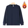 Nova Blusa de Moletom de Lã Outono e Inverno para Homens, Gola Redonda, Casual, Solta, Manga Longa, Camada Base, Bordado de Logo Personalizável para Homens e Mulheres