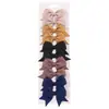 Nuevo Pack Combinado de 10 Pasadores para el Cabello Hechos a Mano con Lazo Sencillo de Amazon para Niños Accesorios para la Cabeza Moda Diaria