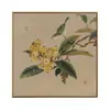 Pintura de Tulipán y Mariposa Estilo Chino Pintura Decorativa para Sala de Estar Pintura Tradicional Estilo Japonés Pintura Colgante Pared de Fondo de Sofá Regalo de Inauguración de Casa Mural