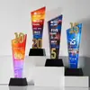 Trofeo de cristal para celebraciones de 1, 5, 10, 15, 20, 30 años, personalizado para empresas, negocios y cámaras de comercio para honrar a empleados destacados