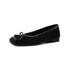 Zapatos de Ballet Brisa Suave de Noche Lazo Dulce Francés Punta Cuadrada Tacón Grueso Bajo 2cm Zapatos Mary Jane 2026