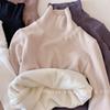 Ropa para Niños Venta al por Mayor Camiseta Básica para Niños Primavera, Otoño e Invierno 25 Estilo Nuevo Niños y Niñas Bebé Color Puro Terciopelo Cuello Alto Top Camiseta