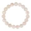Hay pulsera de cristal natural rosa copo de nieve fantasma pulsera de cuentas redondas de agua blanca fabricantes de pulsera de copo de nieve fantasma al por mayor