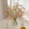 Gipsofila de Simulación Flor Preservada Tacto PU Gipsofila Ramo Atado a Mano Decoración de Boda Flor Artificial Venta al por Mayor