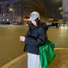 Moda Invernal 2026 Versátil Chaqueta Corta Gruesa de Algodón para Mujer para Viajar al Trabajo y Uso Diario