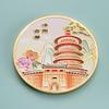 Souvenir de Turismo da Cidade Moeda Comemorativa de Metal Medalhão Comemorativo Estilo Chinês Literário e Criativo Personalização Templo do Cavalo Branco de Luoyang Montanha Laojun