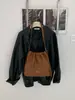 2026 Nueva Bolsa Casual Simple de Gama Alta Plegada Nube Bolsa Cuadrada Pequeña Versátil para Viajes Cruzada Bolso Cubo Mujer