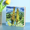 Caderno de Carimbo em Branco Pintura a Óleo Van Gogh Mancha Simples Diário Manual Caderno de Notas para Estudante Venda por Atacado Disponível