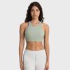 Nuevo Sujetador Deportivo de Rayas Verticales 2.0 de Cuello Alto Alta Resistencia Absorción de Impactos Push-Up Fitness Yoga Bra Daw057