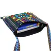 Bolsa de Estilo Étnico de Yunnan de un Solo Hombro Cruzada con Cremallera Bolsa con Borlas Bolsa Oculta de Cuentas de Tela Bolsa Bordada Suministro Transfronterizo
