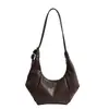 Bolso Versátil para Mujer 2025 Otoño/Invierno Nuevo Modelo Gran Capacidad Bolso Croissant Tacto de Alta Gama Bolso de Mano Bolso de Hombro Bolso de Axila