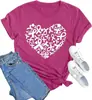 Comercio Exterior Tops para Mujer Comercio Electrónico Transfronterizo Amazon Camiseta de Algodón Estampada a Color