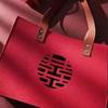 Nochebuena Bebé Bolsa de Regalo Gruesa para la Mano Bolsa de Fieltro de Dibujos Animados Banquete de Luna Llena de un Año Bolsita de Regalo de Retorno