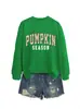 Amazon eBay sitio independiente casual cómoda elegante temporada de calabaza sudadera floral de calabaza para mujer