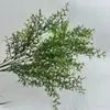 Ramas Artificiales de Hoja Larga Hojas de Plástico Adornos Modernos para Decoración del Hogar Ramas Falsas Flores Verdes de Boda Venta al por Mayor