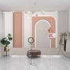 Tela de Fondo para Sala de Estar Tienda de Ropa para Hombre y Mujer Tela de Pared 3D Papel Tapiz Moderno de Lujo Ligero Estilo Nórdico Papel Tapiz con Sentido Avanzado