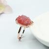 Anel de Ágata Fonte de Sal Natural Guan Yu Anel com Escultura de Flor para Mulheres Venda por Atacado de Fábrica Transmissão ao Vivo Dropshipping S3032908
