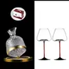 Juego de Copas de Vino Tinto Decantador Giratorio de Lujo Ligero Decantador de Vidrio Olla Divisor de Vino de Gama Alta para el Hogar