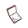 Caja de almacenamiento de pulseras de madera de nogal negro, caja de joyería de madera maciza para cuentas budistas, caja de almacenamiento de bucle único, caja de joyería antioxidante y a prueba de polvo, estilo vintage