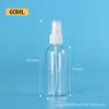 Botella de Spray de Plástico Transparente en Stock, Botella de Spray Pequeña para Desinfección con Alcohol, Dispensador Portátil de Agua Cosmética, Botella de Niebla Fina para Viaje