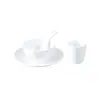 Vajilla Imitación Porcelana de Melamina para Hoteles y Restaurantes, Juego de Cuatro Piezas para Restaurantes de Banquetes, Juego de Tazas, Cucharas, Tazones, Platos y Palillos para Uso Comercial