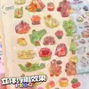Pegatinas de cristal tridimensionales de dibujos animados, pegatinas lindas sólidas en relieve, materiales de decoración para diario DIY, pegatinas para vaso de agua y teléfono
