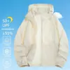Roupas com Proteção Solar UPF50+ para Homens no Verão, Anti-UV, Seda de Gelo, Secagem Rápida, Respirável, Com Capuz, Esportes ao Ar Livre, Pesca, Proteção Solar