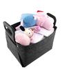Cesta de Armazenamento Dobrável de Feltro com Logo Transfronteiriço Recipiente de Armazenamento de Feltro Cesta de Armazenamento de Brinquedos Balde de Armazenamento de Feltro para Livros