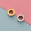 RUMNVNTY cuentas espaciadoras cilíndricas huecas de agujero grande transfronterizas accesorios para joyería DIY accesorios de taladro de tres capas materiales para joyería