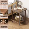 Mesa pequeña simple casa de alquiler mesa de café pequeña mesa lateral de sofá de sala estante de mesita de noche de dormitorio mesa cuadrada pequeña para el hogar