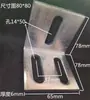 Fijaciones en Forma de Z, Accesorios Móviles, Escuadras Galvanizadas en L, Piezas en Forma de Z, Soportes Triangulares de Hierro Soldado para Fijación de Columnas, Gabinetes Colgantes