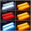 Luz de circulação diurna luz de giro de água corrente iniciar a digitalização de carro universal modificado luz decorativa led super brilhante barra de luz suave luz de corrida