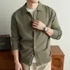 Cardigan de malha casual e moderno para homens, novo estilo outono e inverno, jaqueta suéter casual de lapela de abotoamento simples para homens jovens e de meia-idade