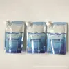 Bolsa con boquilla auto-soportable de fabricación de fábrica para detergente para ropa, Envase blando líquido hecho a medida en varias especificaciones, Bolsa con boquilla de 340 g
