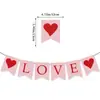Decoración de Boda Propuesta Día de San Valentín 2025 Bandera de Amor Xo Flor Amor Espiral Colgante Set Venta al por Mayor Personalización