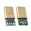 Base hembra USB 3.1 Tipo C con placa fija, interfaz de carga y datos, conector macho y hembra C, placa de prueba, inserción positiva y negativa a doble cara