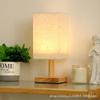 Luminária de Mesa Decorativa Nórdica Luminária de Cabeceira de Quarto Simples Criativa Madeira Maciça Controle Remoto Luz Noturna Luminária de Mesa Feita à Mão Caligrafia Embutida