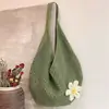 Bolsa de Palha 2026 Nova Grande Capacidade Bolsa de Praia para Férias Ombro Fio de Algodão Rede Vazada Bolsa Tote Estilo Férias Feminino