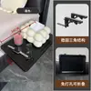 Tablero de Mesita de Noche, Gabinete Plegable de Mesita de Noche, Estante de Almacenamiento de Mesita de Noche, Gabinete Lateral de Mesita de Noche, Organizador de Almacenamiento de Dormitorio, Gabinete Lateral, Mesa Lateral Pequeña